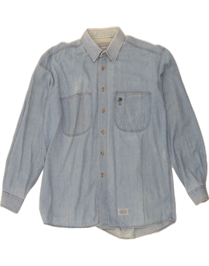 LEVI'S Mens Denim Shirt Medium Blue Cotton Vintage Levi's and Second-Hand Levi's from Messina Hembry 