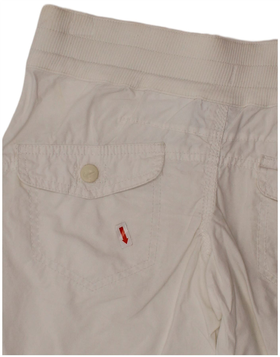 NIKE Meninos Chino Shorts 8-9 Anos Pequeno W26 Algodão Branco