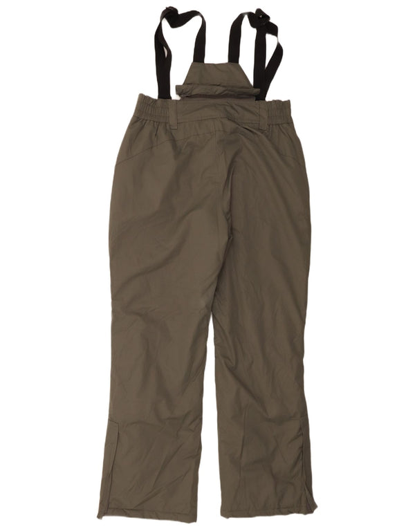 Calça de esqui feminina Mountain Warehouse Dungarees UK 12 cinza médio