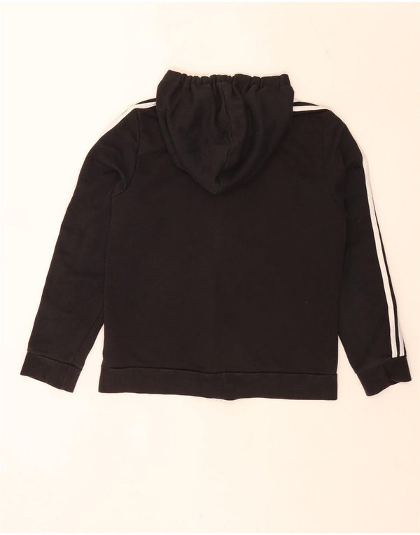 Suéter adidas feminino regular fit com capuz e zíper Reino Unido 16/18 grande preto esportivo