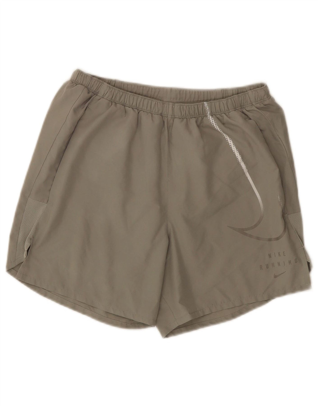 Shorts esportivos gráficos Nike Dri Fit masculino pequeno cinza poliéster