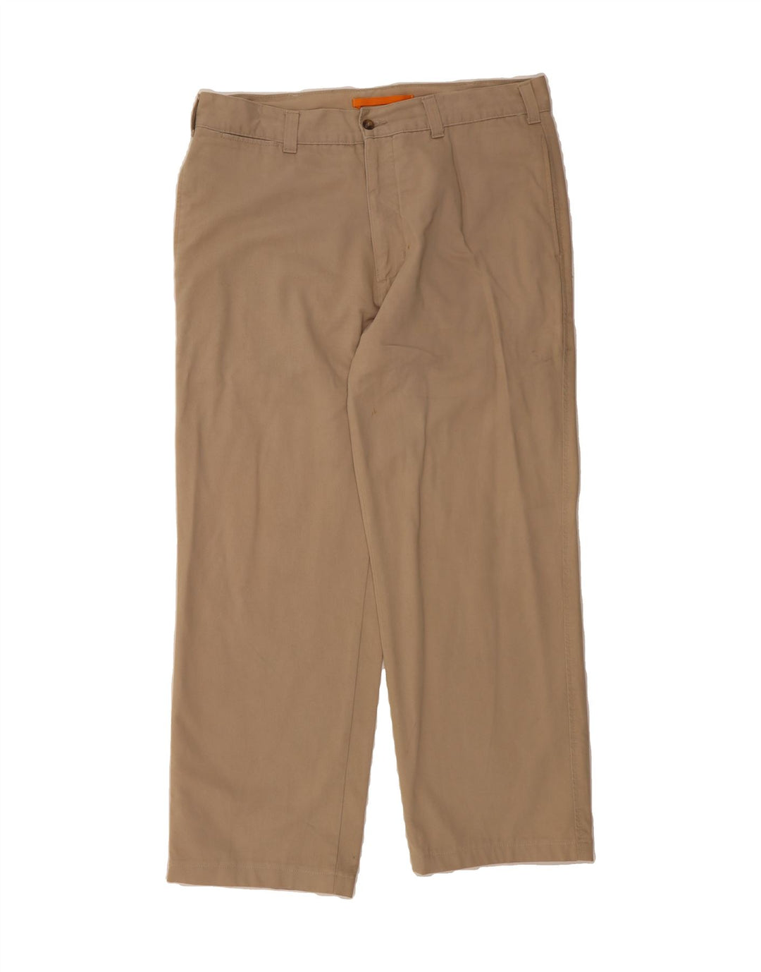 TIMBERLAND Mens Straight Chino Trousers W34 L29 Beige Cotton Vintage Timberland and Second-Hand Timberland from Messina Hembry 