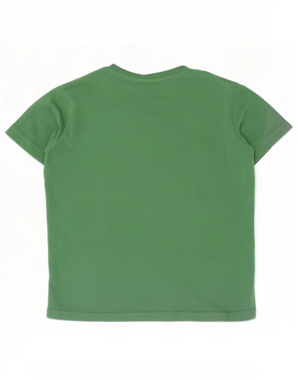 Camiseta gráfica Champion Boys Top 7-8 anos pequeno algodão verde