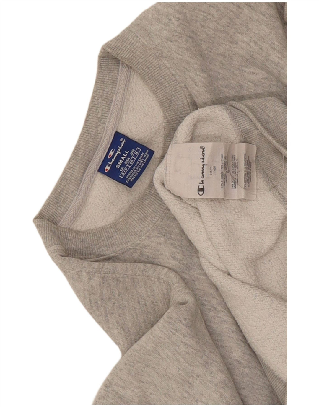 Champion moletom masculino jumper pequeno algodão manchado cinza