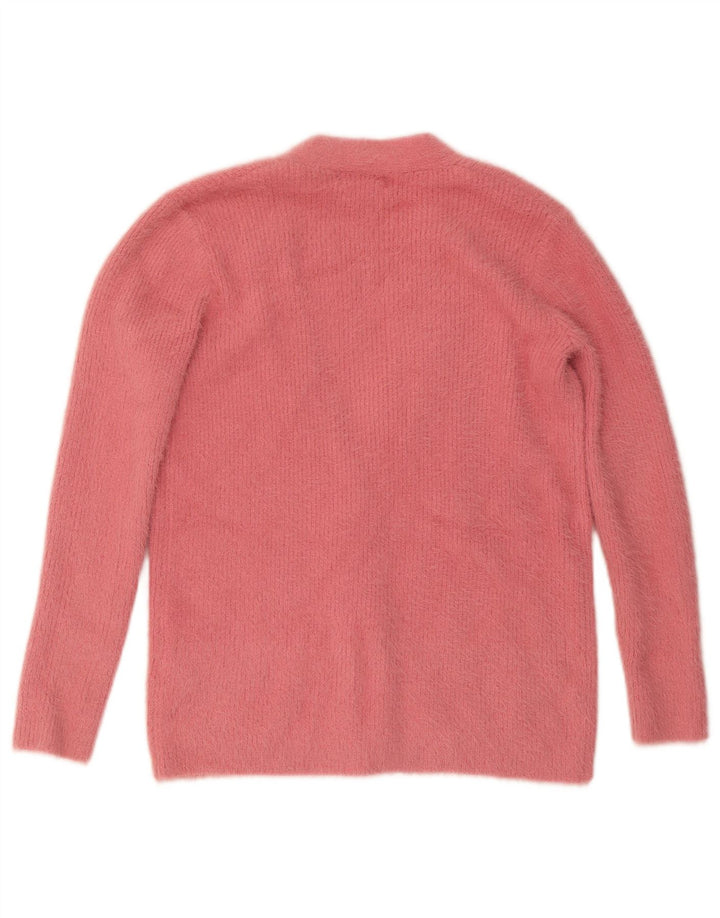 Suéter cardigã feminino Lipsy Reino Unido 12 médio rosa nylon