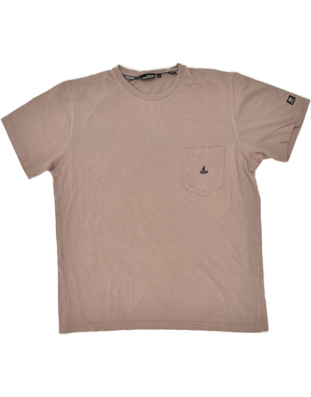 NAVIGARE Womens T-Shirt Top UK 18 XL Grey | Vintage Navigare | Thrift | Second-Hand Navigare | Used Clothing | Messina Hembry 