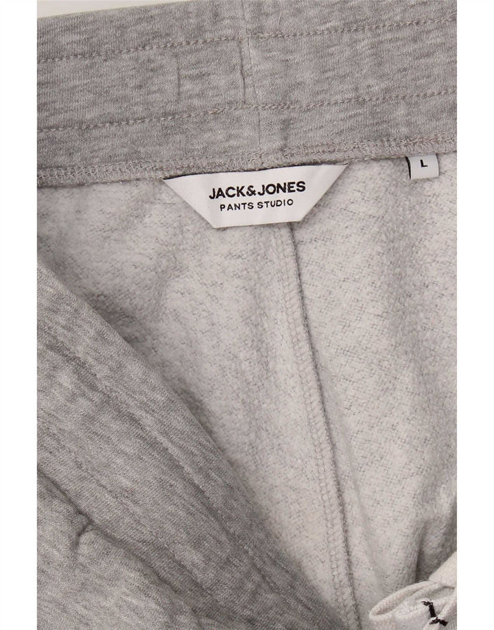 Calça de treino masculina Jack & Jones Joggers cinza grande