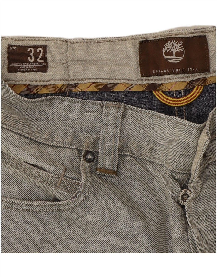 Calça jeans reta masculina TIMBERLAND W32 L31 cinza