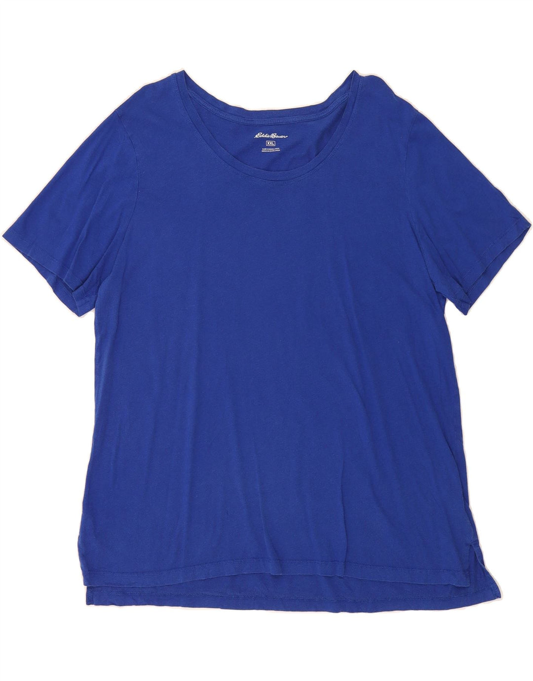 EDDIE BAUER Womens T-Shirt Top UK 20 2XL Blue Cotton Vintage Eddie Bauer and Second-Hand Eddie Bauer from Messina Hembry 
