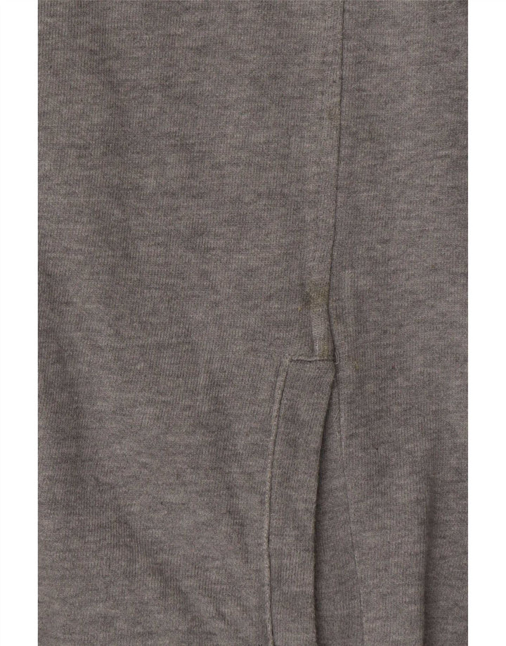 Adidas Womens Tracksuit Top Jacket UK 16 Grande Cinza Algodão