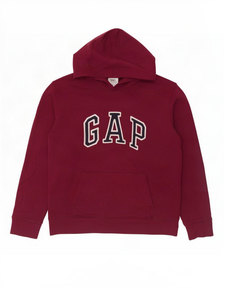 Jumper com capuz gráfico feminino Gap UK 12 poliéster roxo médio