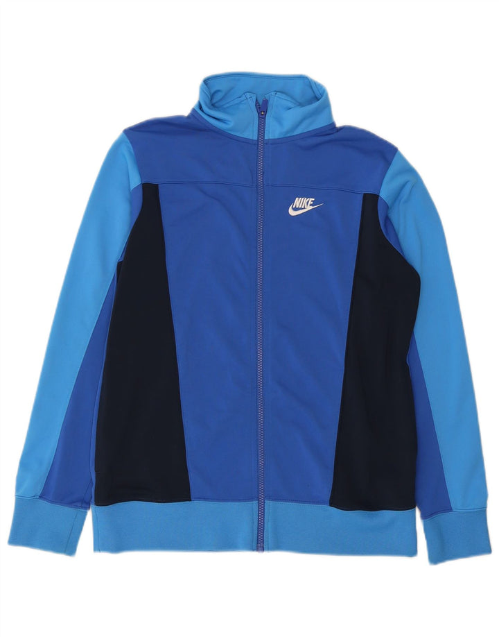Jaqueta Nike Boys Tracksuit Top 13-14 Anos XL Azul Colorblock Poliéster