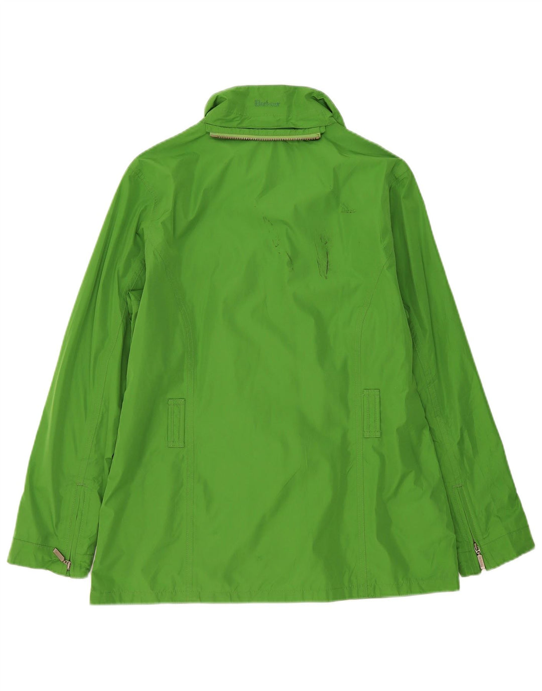 Jaqueta de chuva feminina Barbour UK 16 grande poliéster verde