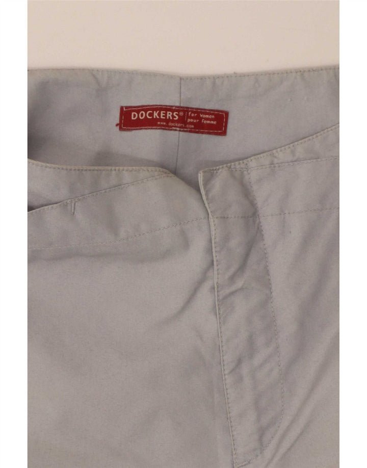 Calça feminina Dockers reta casual W32 L29 cinza