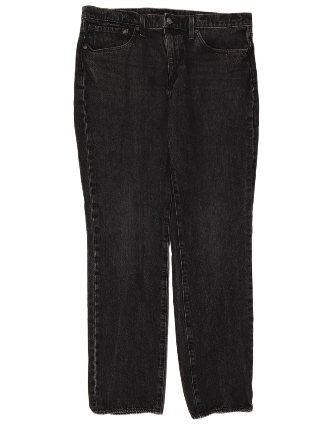 Calça jeans reta masculina Levi's W36 L31 algodão cinza