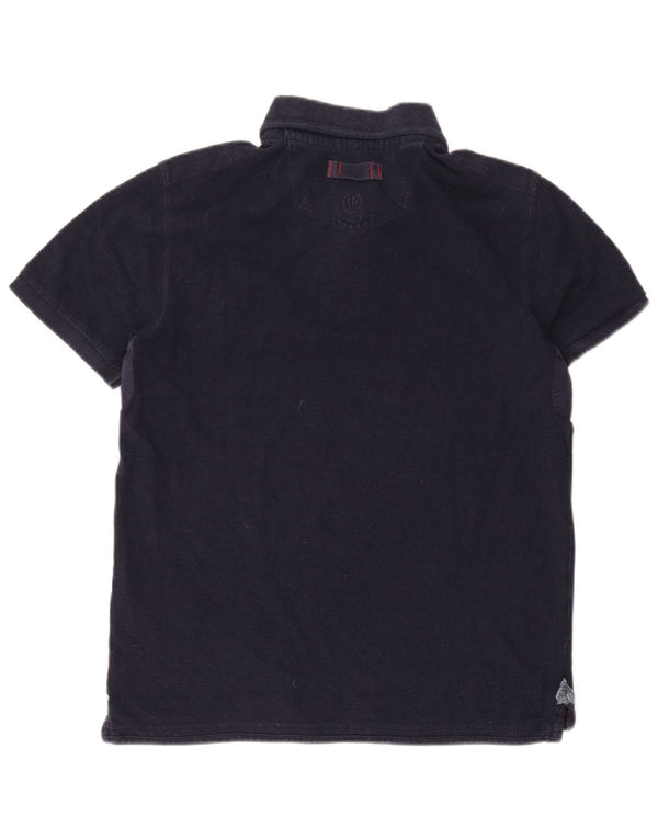 Fat Face Mens Polo Shirt Medium Navy Blue Cotton
