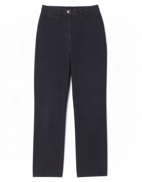 Bernard Womens Straight Jeans UK 12 Médio W28 L29 Azul Marinho