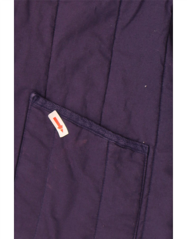 Jaqueta acolchoada feminina Fat Face UK 18 XL algodão azul marinho