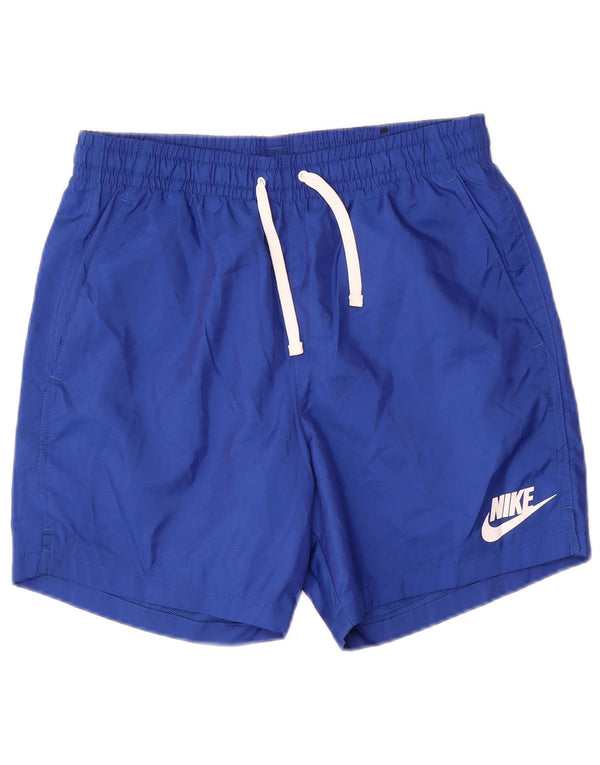 Shorts de natação masculino Nike pequeno azul poliéster