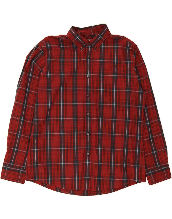 DOCKERS Mens Shirt XL Red Check Cotton Vintage Dockers and Second-Hand Dockers from Messina Hembry 