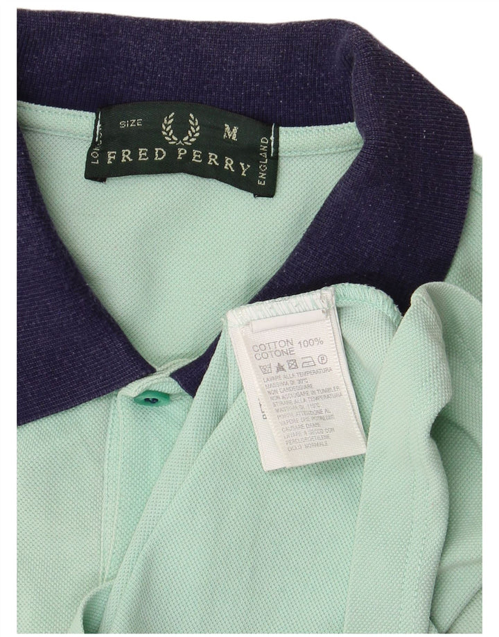 Camisa pólo masculina FRED PERRY algodão verde médio