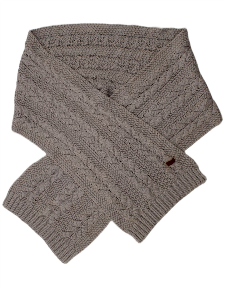 Cachecol feminino Barbour de malha retangular tamanho único cinza