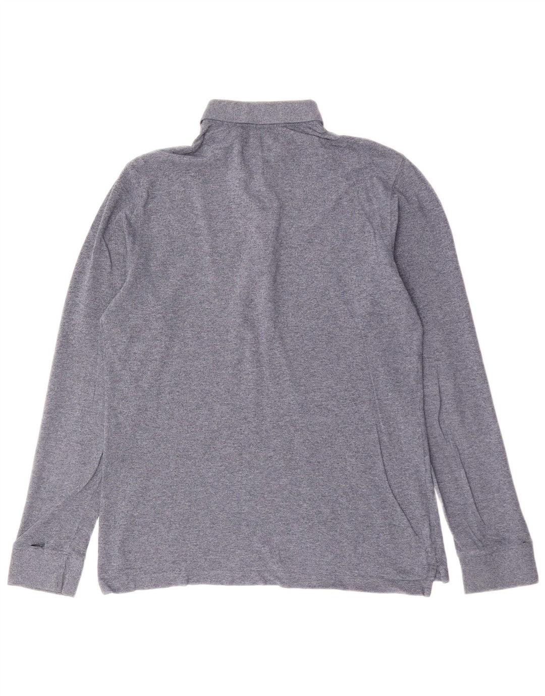 Camisa polo masculina de manga comprida MASSIMO DUTTI cinza médio