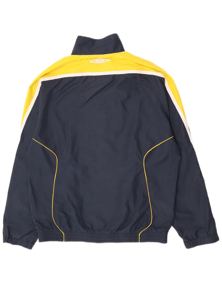 Jaqueta masculina de agasalho Umbro XL azul marinho Colourblock poliéster