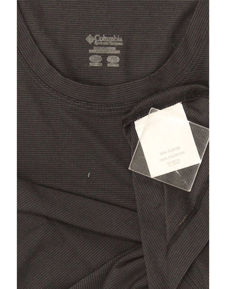 Camiseta feminina Columbia UK 12 poliéster preto médio