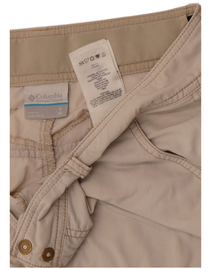Shorts cargo feminino Columbia US 8 médio W30 off white nylon