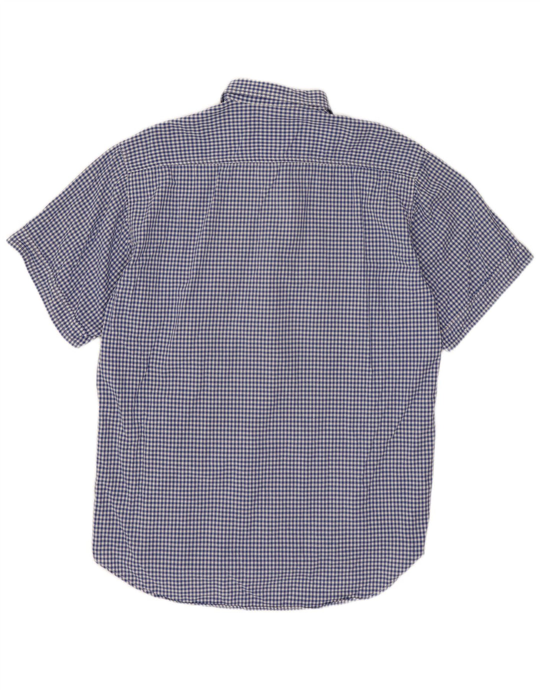 Camisa masculina de manga curta BENETTON XL azul guingão