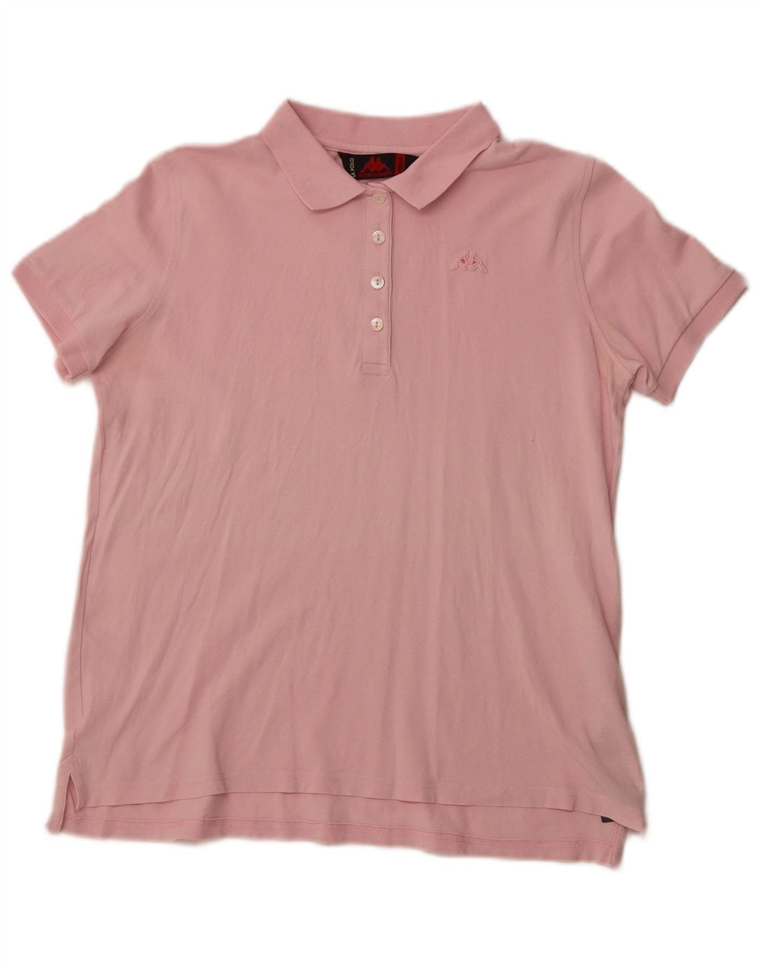 Camisa polo feminina KAPPA UK 12 algodão rosa médio