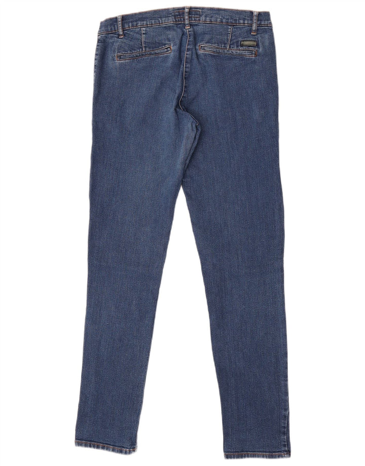 Jeans skinny feminino Trussardi IT 40 pequeno W26 L31 azul poliéster