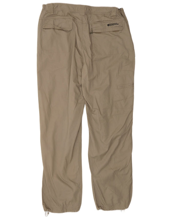 Calça cargo reta masculina Mountain Warehouse W38 L30 algodão bege