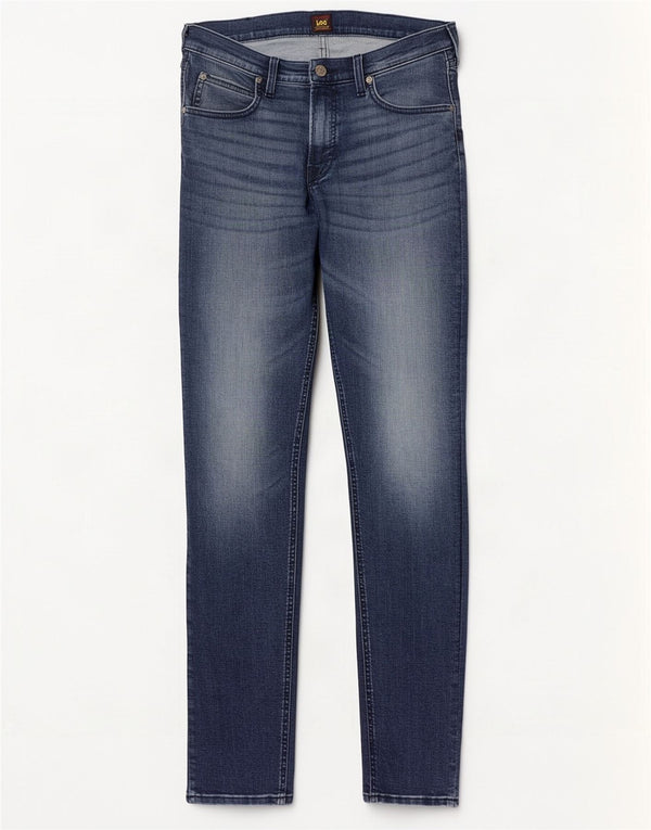 Lee Mens Luke Tapered Slim Jeans W32 L32 Azul Algodão