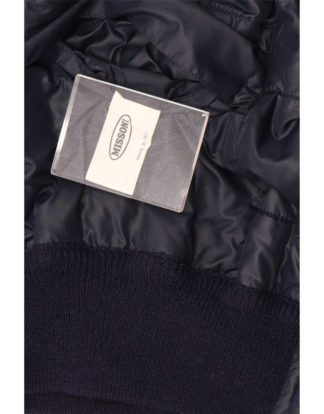Suéter cardigã reversível masculino Missoni IT 48 médio azul marinho Chevron