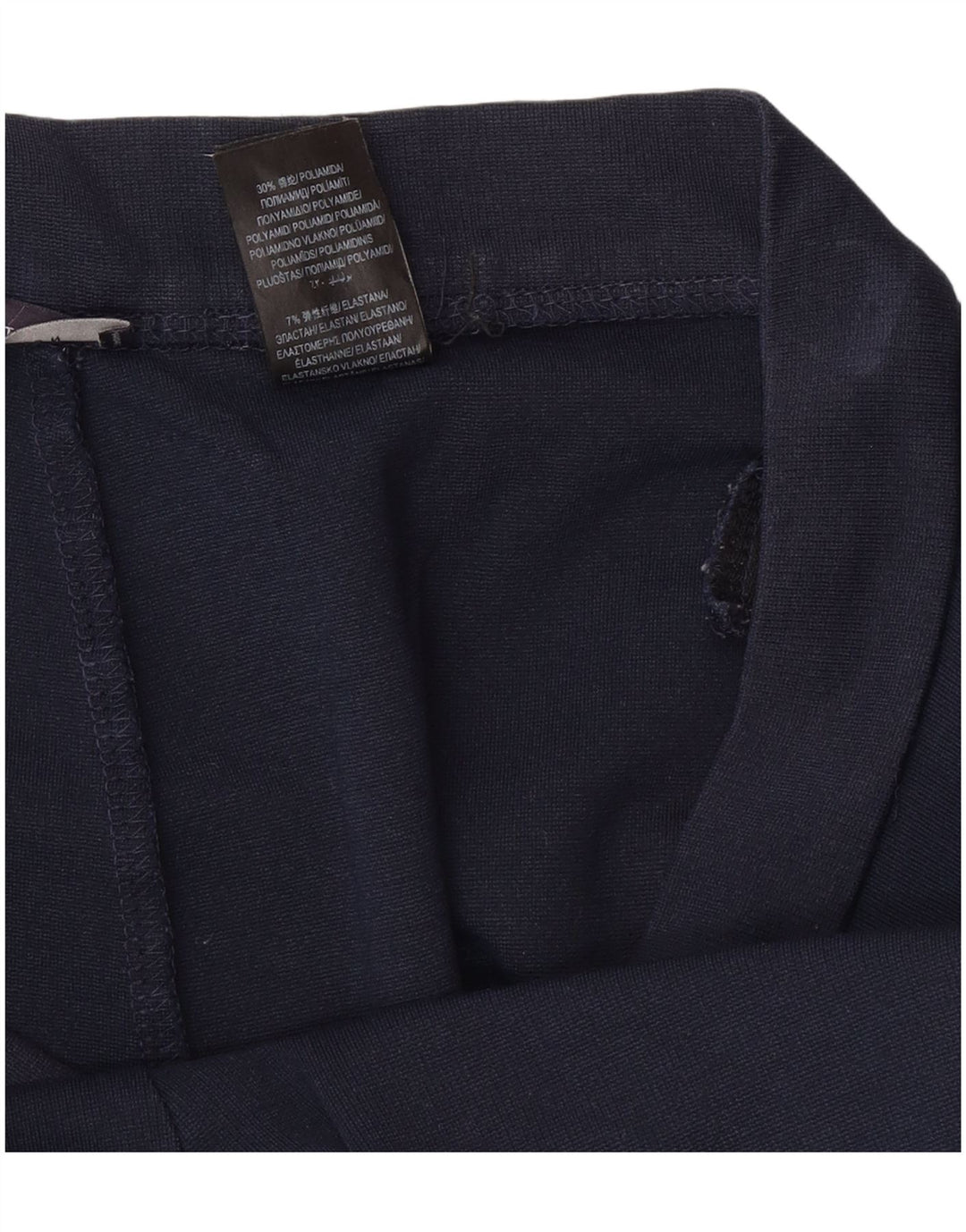 Saia midi feminina Marks & Spencer Reino Unido 12 médio W30 azul marinho poliamida