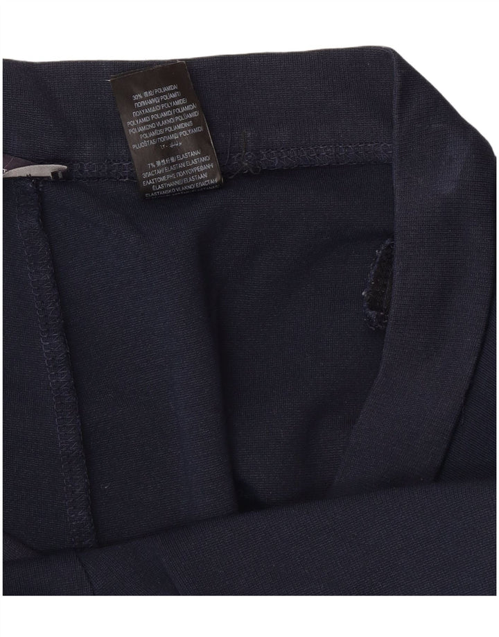 Saia midi feminina Marks & Spencer Reino Unido 12 médio W30 azul marinho poliamida