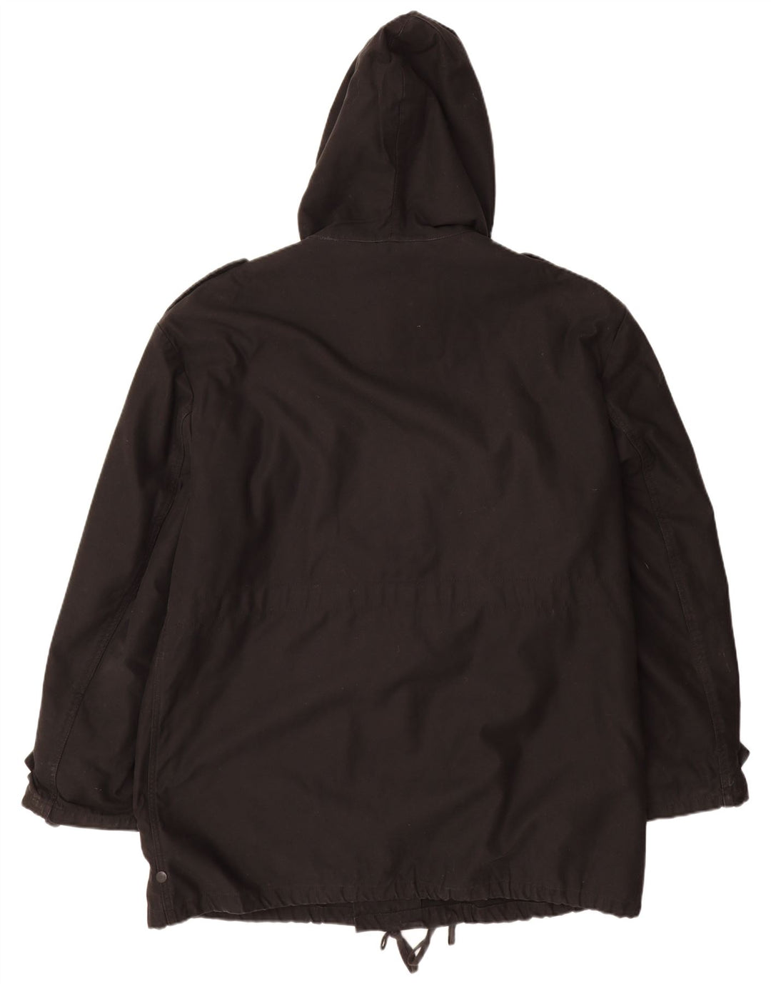 Jaqueta Parka masculina com capuz BRANDIT UK 46 3XL poliéster preto