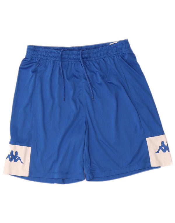 Shorts esportivos gráficos Kappa Boys 15-16 anos médio azul colorblock