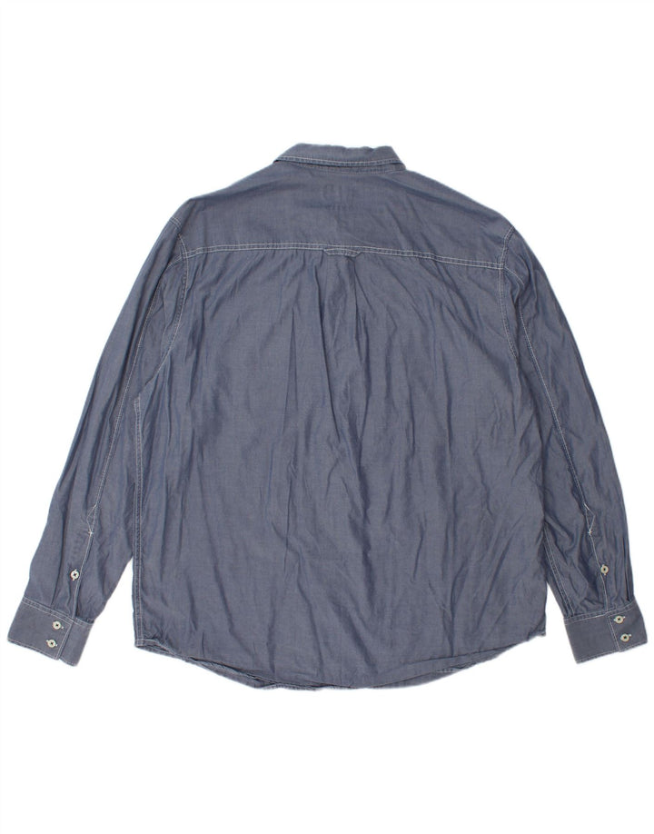 Camisa Tommy Bahama Masculina Modern Fit XL Azul Lyocell