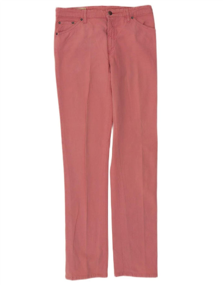 MARLBORO CLASSICS Calça jeans reta feminina W31 L33 algodão rosa