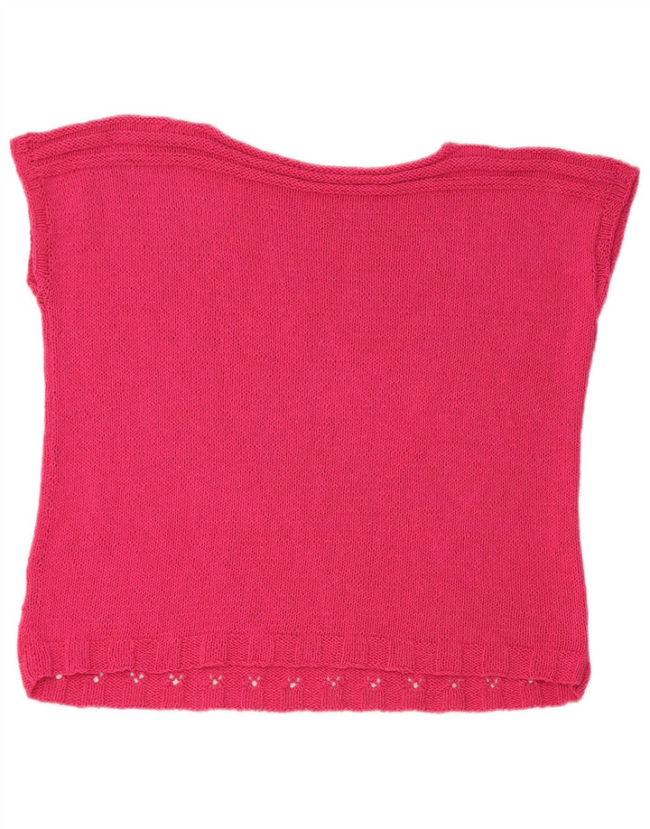 Regata feminina vintage com colete UK 14 grande rosa