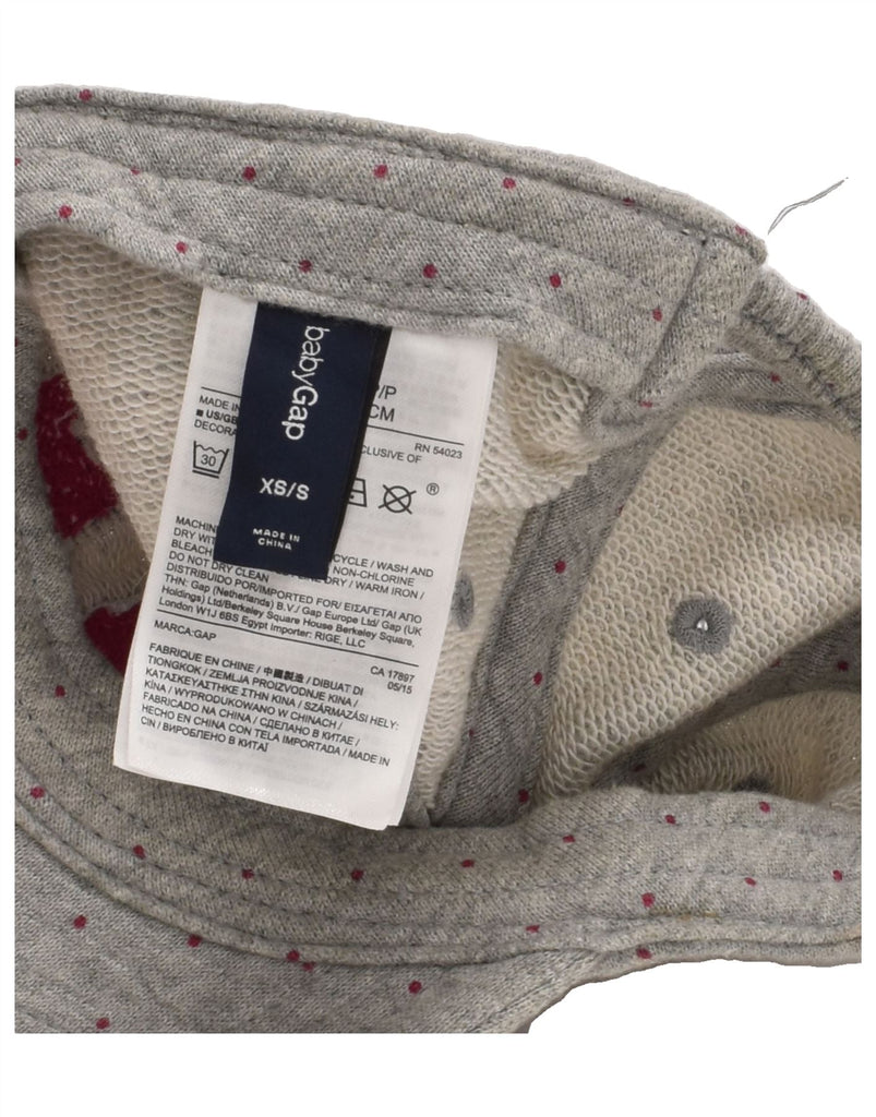 GAP Baby Girls Graphic Baseball Cap XS Grey Polka Dot Cotton Vintage Gap and Second-Hand Gap from Messina Hembry 