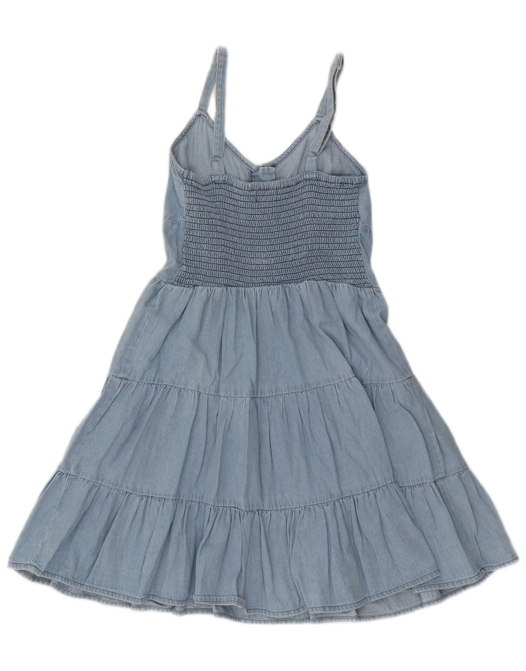 Vestido de verão feminino Lipsy UK 8 pequeno algodão azul