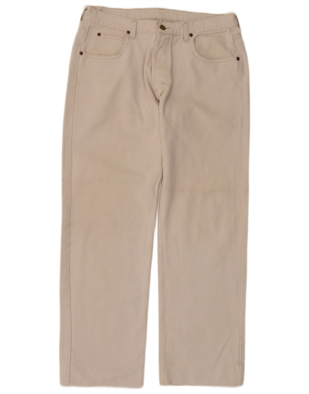 Jeans retos masculinos LEE W36 L29 algodão bege