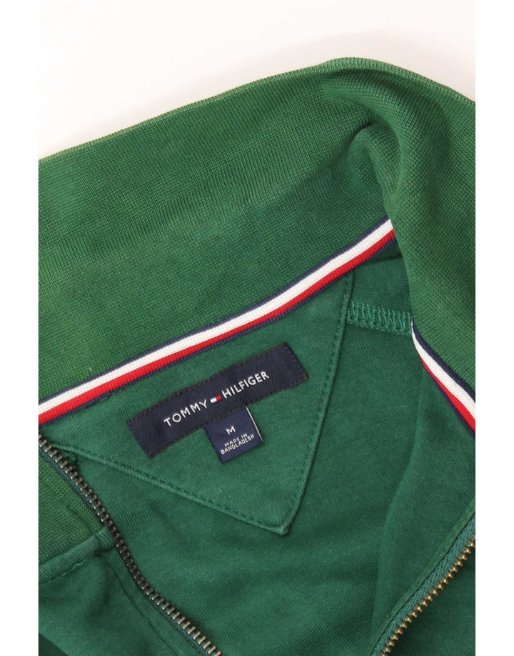 Tommy Hilfiger Jaqueta masculina de agasalho verde médio bloco colorido