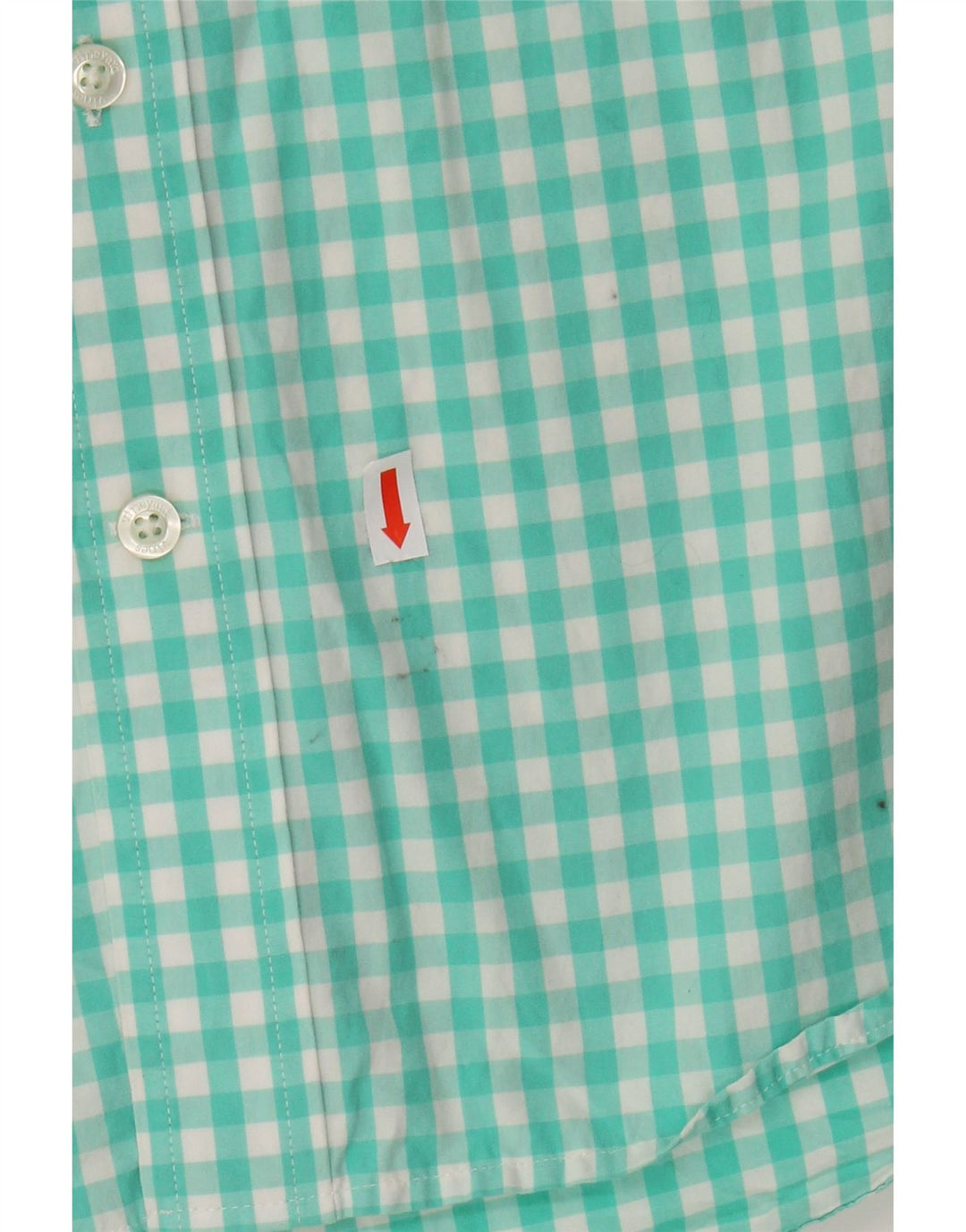 VINEYARD VINES Camisa masculina slim fit médio turquesa algodão guingão