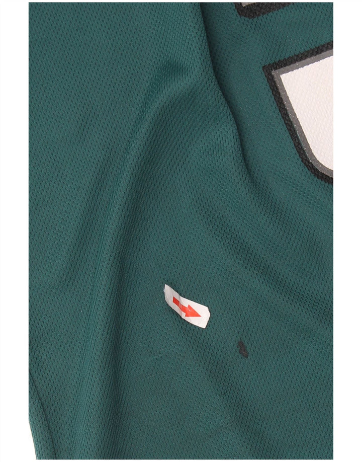 Camiseta feminina REEBOK Philadelphia Eagles com estampa gráfica UK 10 pequena verde