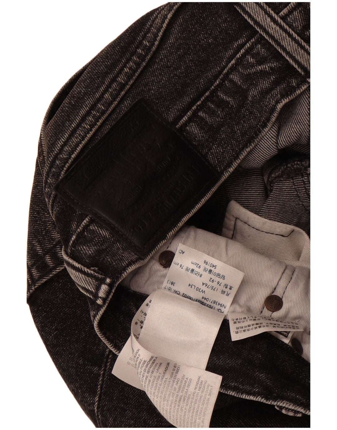 LEVI'S Jeans Slim Masculino W30 L34 Algodão Cinza